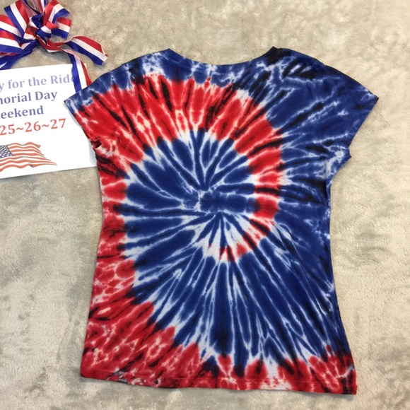 Red, White & Blue Tie-dye Tee - Picture 6 of 6